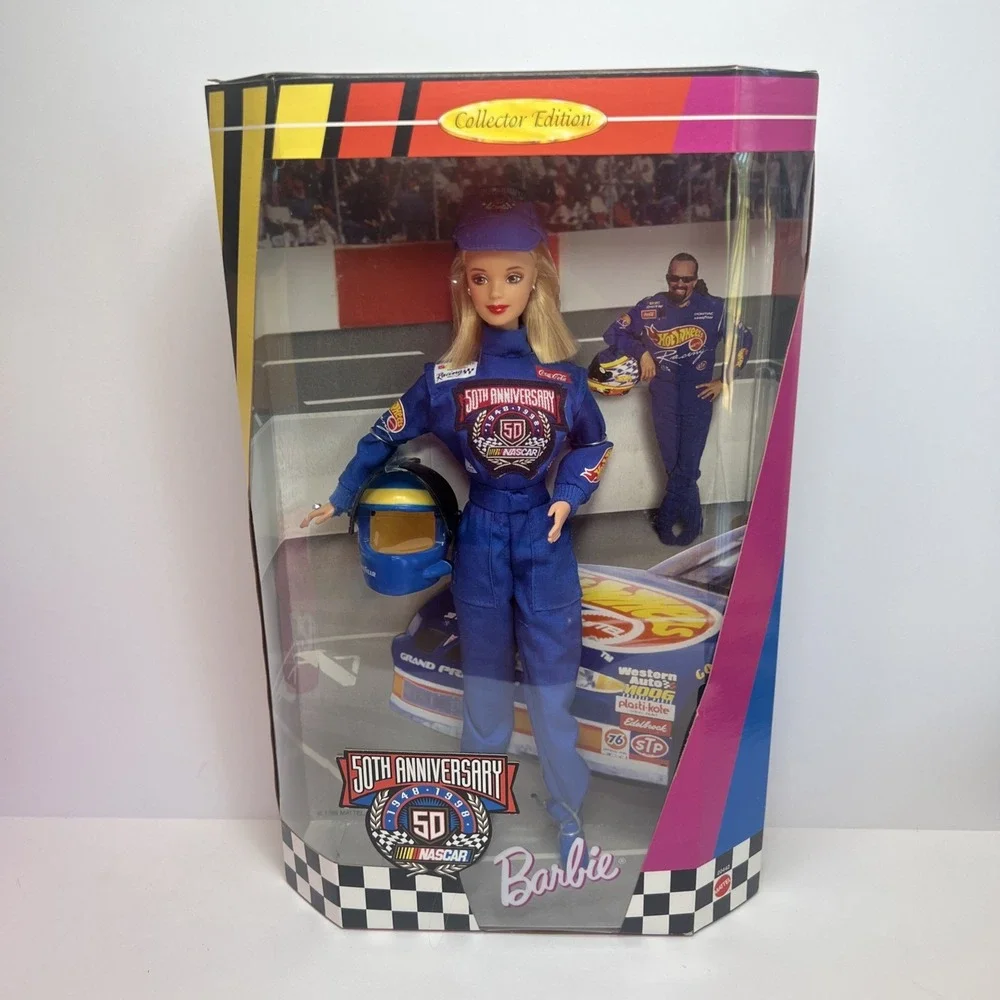 1998 NASCAR 50th Anniversary Barbie #20442 Collector Edition NRFB Mattel Vintage